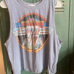 Van Halen cropped tank